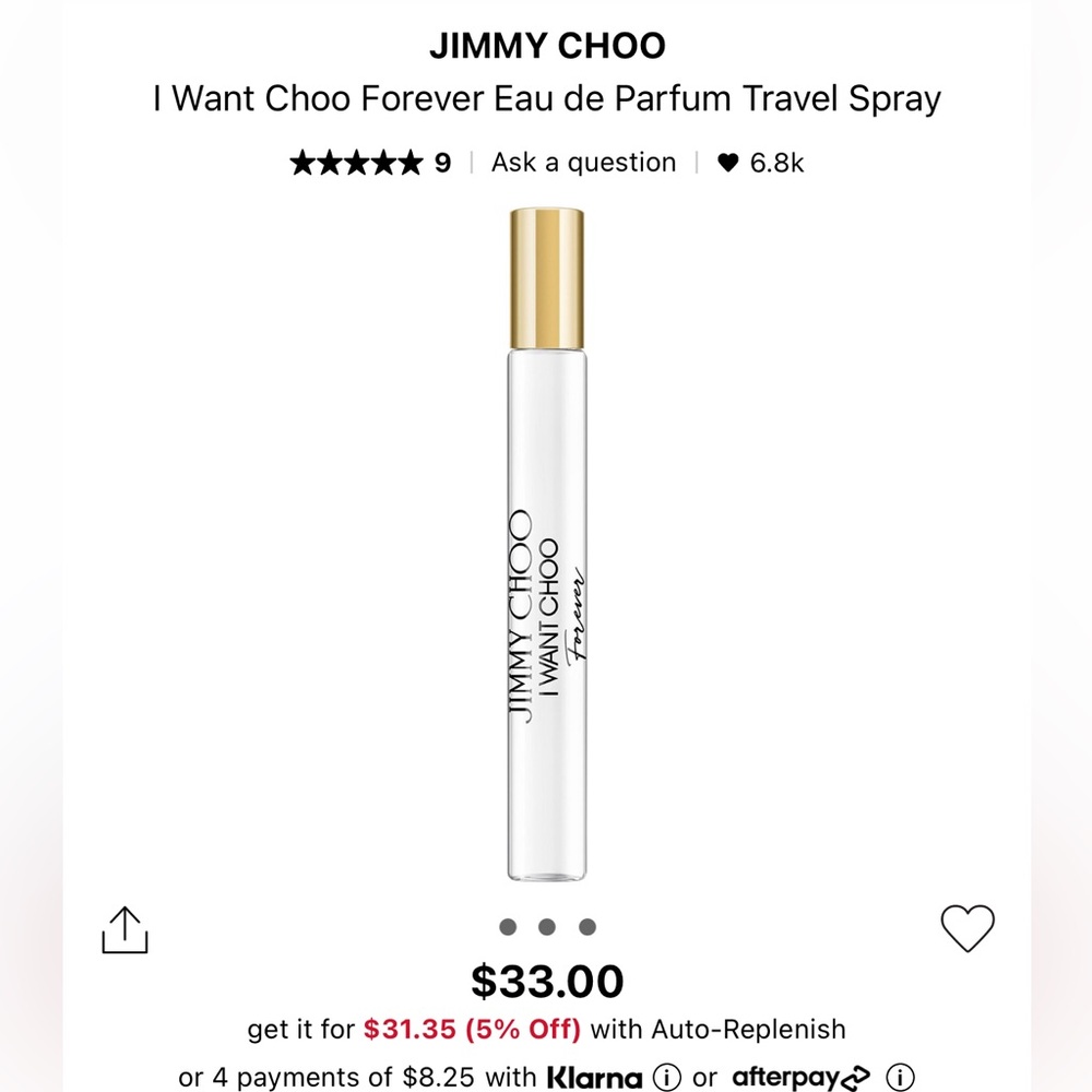 Sat of 2 Jimmy Choo travel sprays - Picture 6 of 7